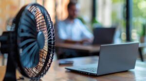 Hitze im Büro