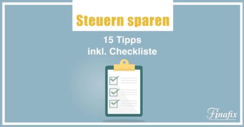 15 Tipps zum Steuern sparen