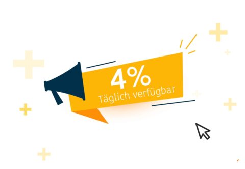 4% Zinsen auf Guthaben