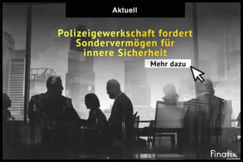 Polizeigewerkschaft fordert Sondervermögen für innere Sicherheit