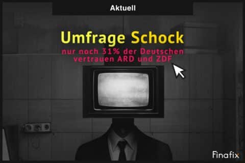 nur 31% der deutschen Vertrauen ARD und ZDF