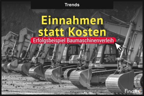 Einnahmen statt Kosten Einnahmen statt Kosten. Software für Baumaschinenverleih