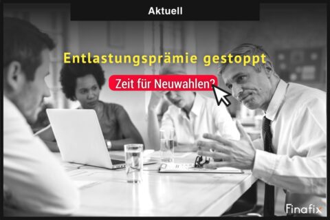 Entlastungsprämie gestoppt Entlastungsprämie gestoppt