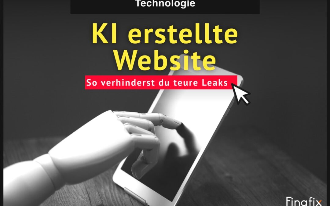 KI erstellte Website kostenlos: So verhinderst du teure Leaks